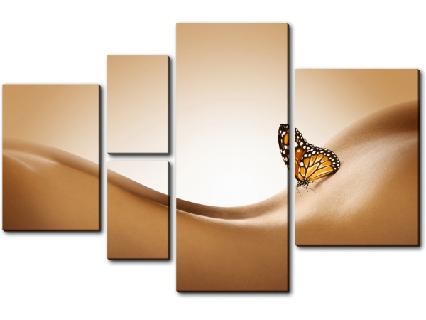 Бабочка на спине